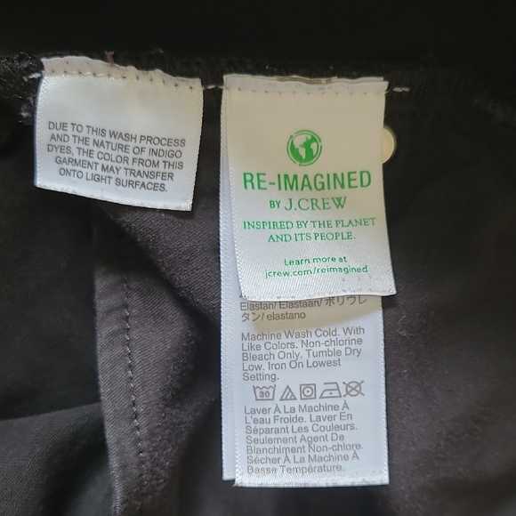 J. Crew 9" Black Demi Boot Crop with Frayed Hem - Size 29P - Picture 10 of 11